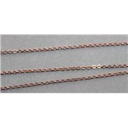 Chain Antique Copper Metallic FC409C Cable 2x1mm  per metre