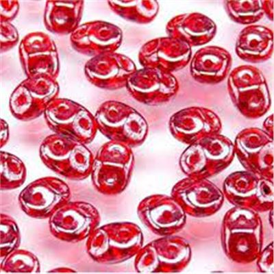 SUPERDUO 2.5X5MM Ruby White Lustre-APRX 24GM/TB