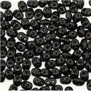 Superduo 2.5x5mm Jet Opaque - Aprx 24g Tube