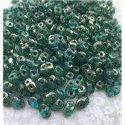 Superduo 2.5x5mm Aqua Picasso Approx 24g.