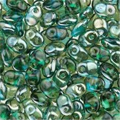 Superduo - Aqua Celsian 2.5x5mm Min 10grams. 