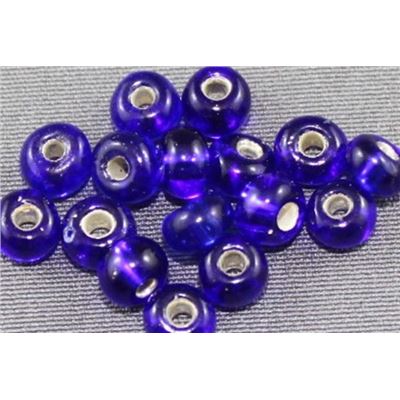 Czech Seed Bead Royal Silver Lined 5/0 - Minimum 12g
