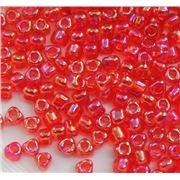 8/0 Miyuki Triangle Iris Colours Red - Minimum 10g