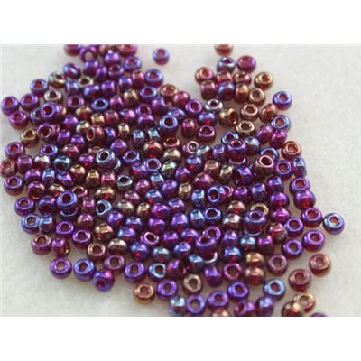 Czech Seed Bead Dark Red  AB 5/0 - Minimum 12g