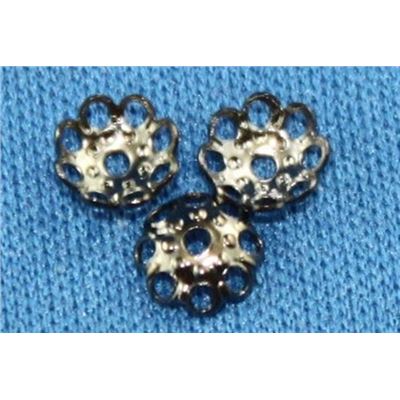 Bead Cap  Filigree Cap Nickel 6mm ea