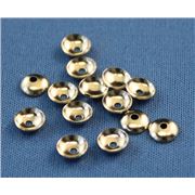 Bead Cap Nickel 6mm ea