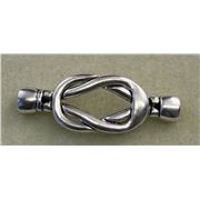 Antique Silver Magnetic Connector Clasp 48x18mm ea.