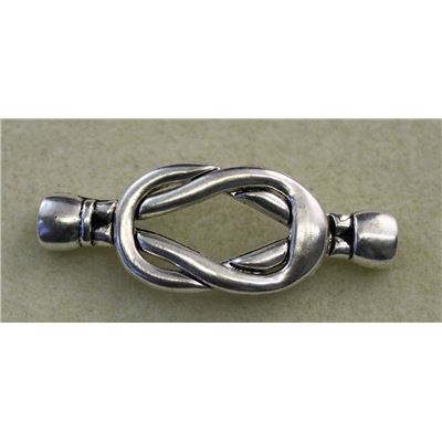Antique Silver Magnetic Connector Clasp 48x18mm ea.