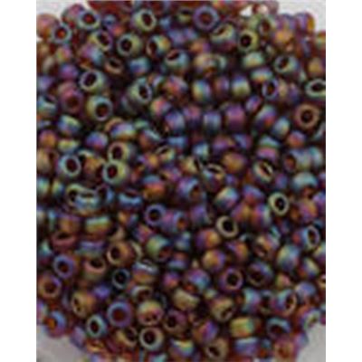 Toho Seed Bead Rainbow Frosted Smokey Topaz 15/0 - Min 5grams