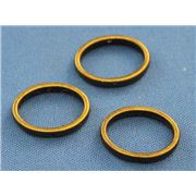 Bead Frame Oval 19x14.5mm Antique Brass  ea