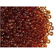 Czech Seed Bead Topaz Transparent 5/0 gram