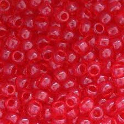 Toho Seed Bead Transparent Siam Ruby 6/0 - Minimum 8g