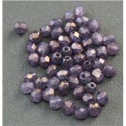 Firepolished Crystal Lustre Stone Amethyst 3mm ea