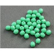 Firepolished Crystal Green Turquoise 3mm ea