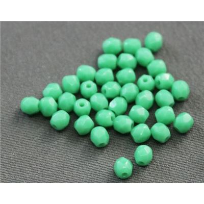 Firepolished Crystal Green Turquoise 3mm ea
