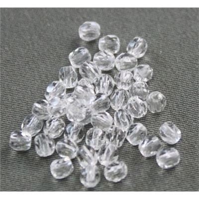 Firepolished Crystal Crystal 3mm ea