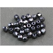 Firepolished Crystal Hematite 3mm ea