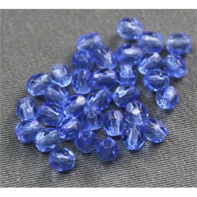 Firepolished Crystal Sapphire 3mm ea