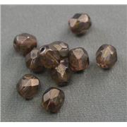 Firepolished Crystal Copper Luster 6mm ea