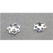 Bead Cap Filigree 6mm Silver each