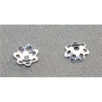 Bead Cap Filigree 6mm Silver each