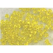 Czech Seed Bead Yellow Transparent 5/0 - Minimum 12g