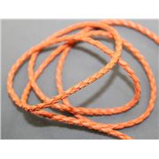 Leatheroid Cording Orange  3mm per metre