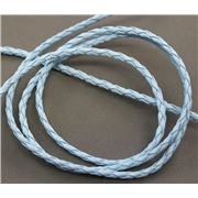 Leatheroid Cording Sky Blue 3mm per metre