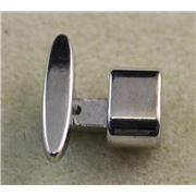 Hook Clasps Silver (for leather bracelet) ea