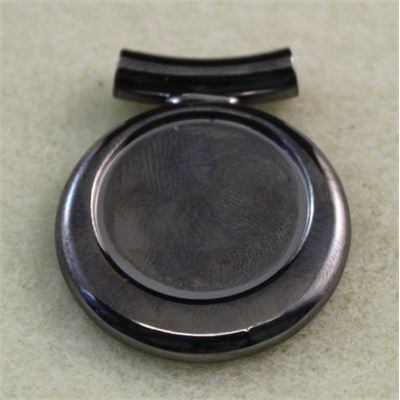 Pendant Setting 20mm Diamante Setting Black Nickel