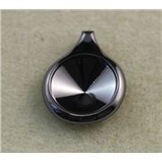 Pendant Setting 14mm Rivoli Black Nickel ea