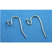 Earrings Hook Rose Gold Plated 21x12mm (per Pair)