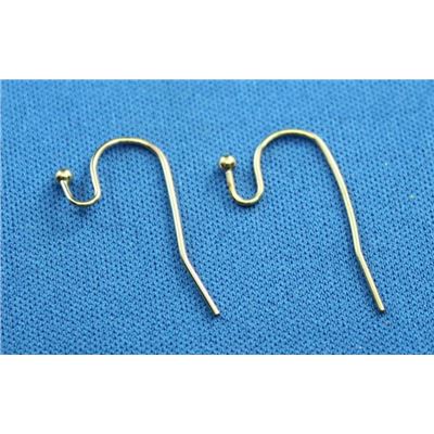 Earrings Hook Rose Gold Plated 21x12mm (per Pair)