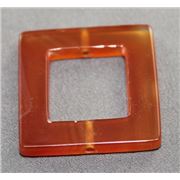 Semi Precious Red Agate Rectangular Frames
