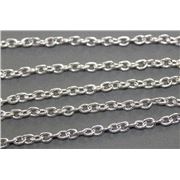 Chain Silver Metallic FC 478S Cable 5x4mm per metre