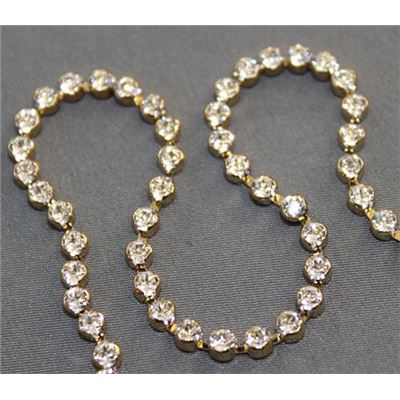 Swarovski Crystal Cup Chain Crystal/Gold Chain K13 PP24