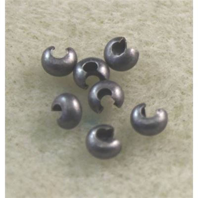 Crimp Cover Nickel 3mm ea