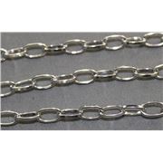 Chain Open Link 8x4.5mm Antique Silver per metre