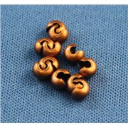 Crimp Cover 3mm Copper ea