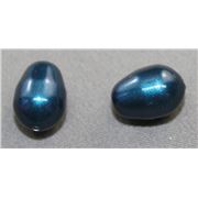 Swarovski Crystal 5821 Pearl Drop Petrol 11x8mm