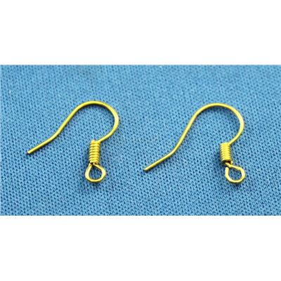 Small Round Ear Hook Gold