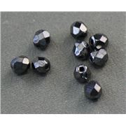Firepolished Crystal Hematite 4mm ea