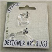Clasp - Toggle Designer Art Glass 30mm each 