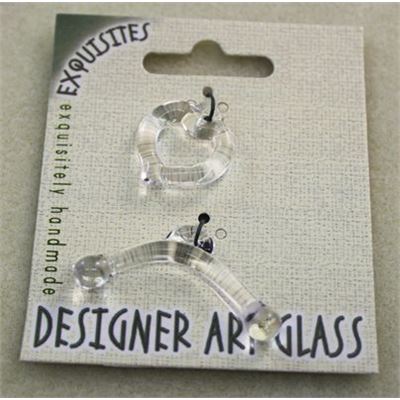 Clasp - Toggle Designer Art Glass 30mm each 