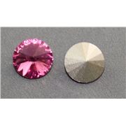Swarovski Crystal 1122  Pointy Back Rivoli Rose 12mm 