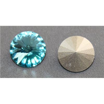 Swarovski Crystal 1122  Pointy Back Rivoli Light Turquoise 14mm 
