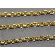 Chain Gold Metallic Rollo 5mm per metre