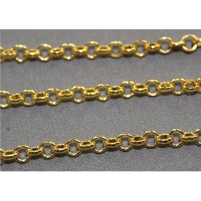 Chain Gold Metallic Rollo 5mm per metre