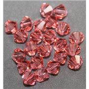 Swarovski Crystal 5328 Bicone Rose Peach 6mm 