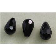 Glass Drops Jet 16x10mm ea